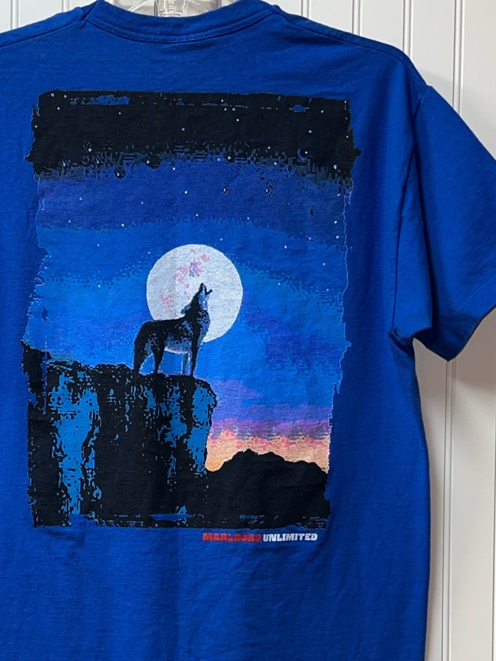 90s Marlboro Full Moon Wolf Shirt XL Vintage